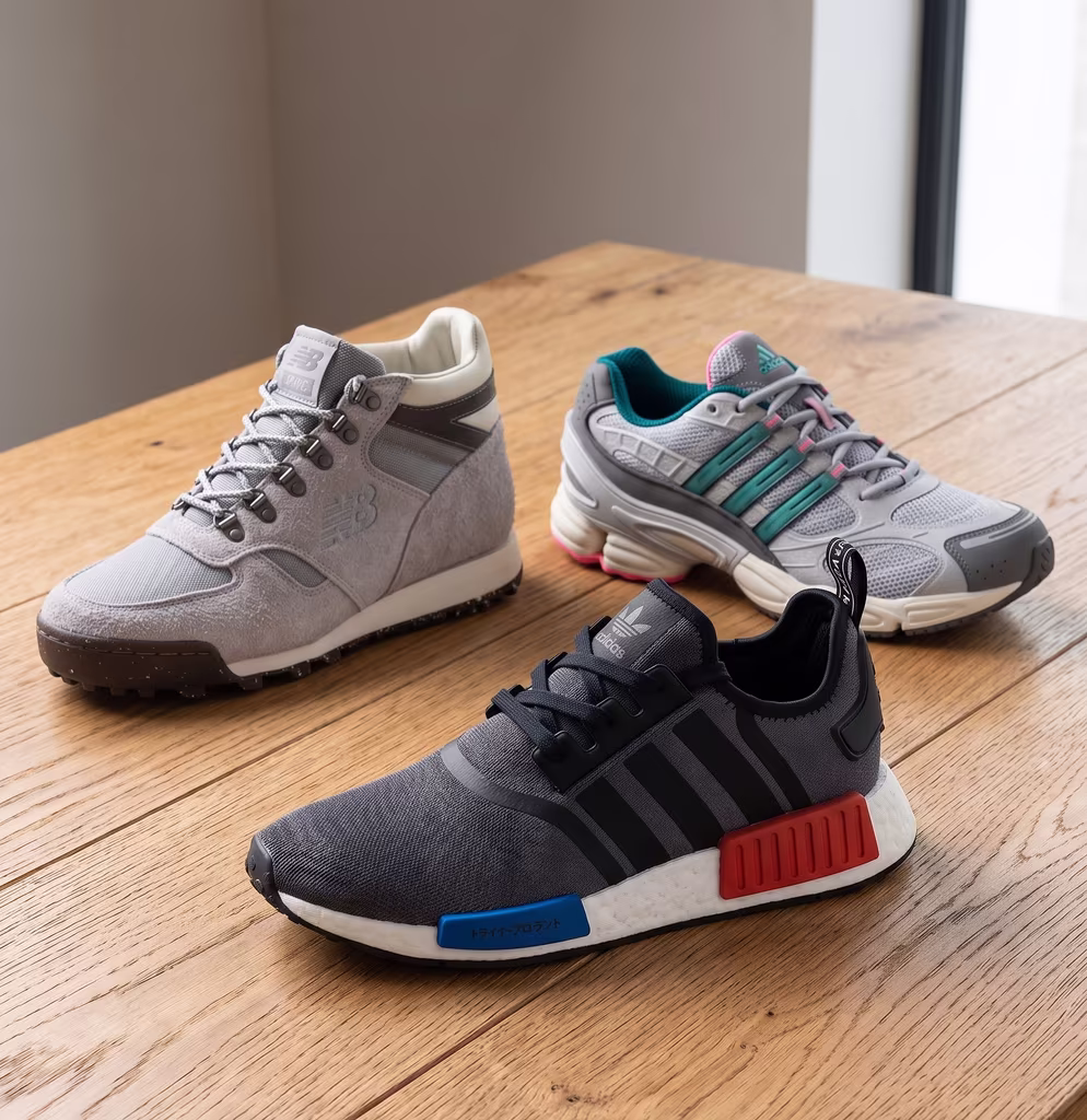 Image for Sneaker Sale - Adidas Originals NMD_r1 • black • 35.5 - 40 2/3, New Balance Rainier • 40.5 - 45, Adidas Ozweego Pro