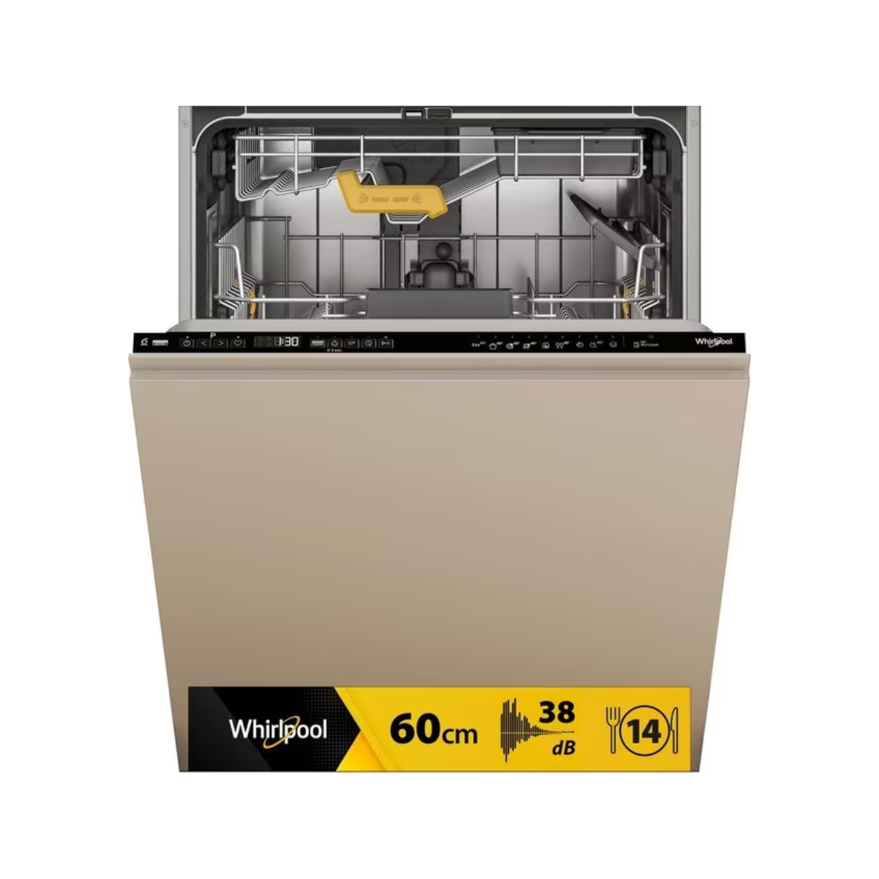 Image for Whirlpool MaxiSpace WH8IPB14AM6L0 Built-in Dishwasher
