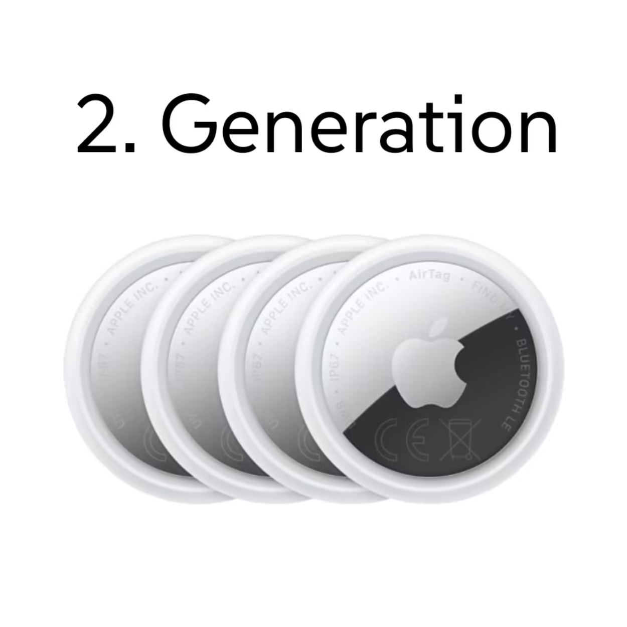 Image for Apple AirTag (2nd Gen) 4-Pack — Great Price via Lieferando × MediaMarkt